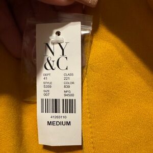 NY&C Yellow Medium blazer